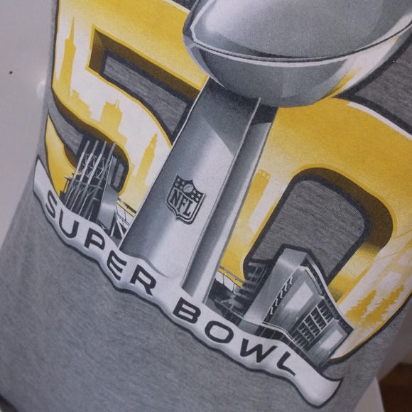 Nike Gray and Yellow Super Bowl 50 Women's Tee - Picture 2 of 5